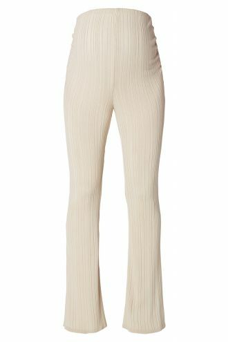 Casual trousers Ribknit - Oatmeal