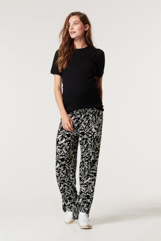 Supermom Pantalon casual Leaf - Black