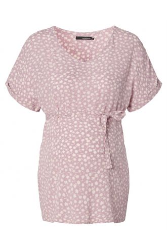 Blouse Flowers - Elderberry