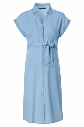 Supermom Nursing dress Tencel - Light Blue