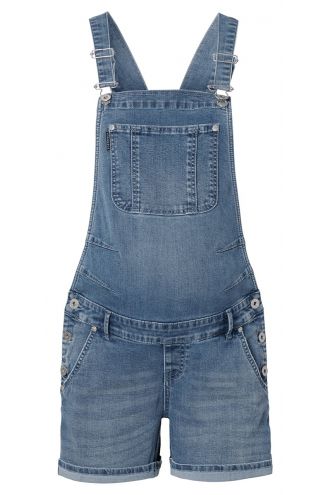 Supermom Short en jean Salopette - Acid Blue