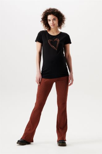 Supermom Casual broek flared Avebury - Mocha Bisque