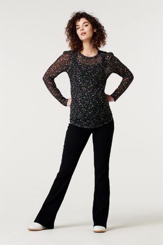 Supermom Pantalon casual flared Botley - Black