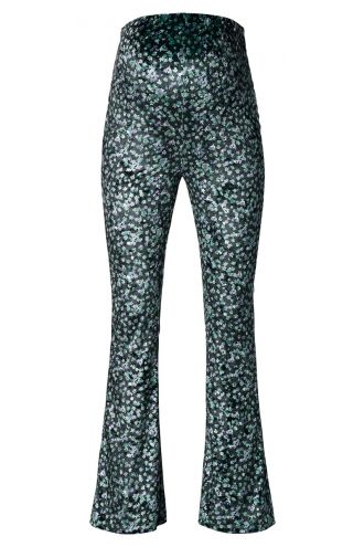 Casual trousers flared Byfield - Thyme