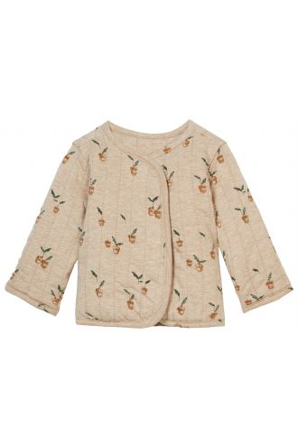 Noppies Strickjacke Jarell - Reversible - Sand Melange
