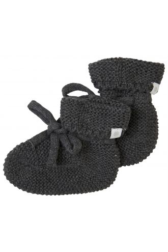 Noppies Chaussons bébé Nelson - Dark grey melange