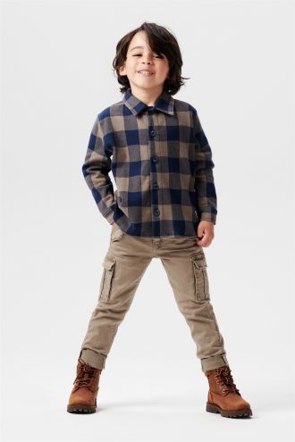 Noppies Shirt Knottsville check - Black Iris