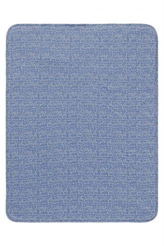 Noppies Crib sheet Teddy Fancy Dot crib blanket - Colony Blue