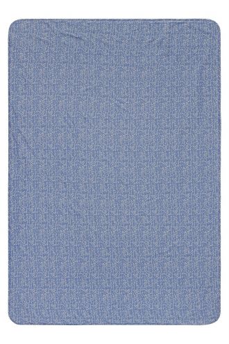 Cot sheet Teddy Fancy Dot cot blanket - Colony Blue