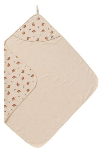 Badecape Printed duck baby hooded towel - Indian Tan