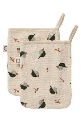 Noppies Waschlappen Printed duck terry wash cloths - Beetle