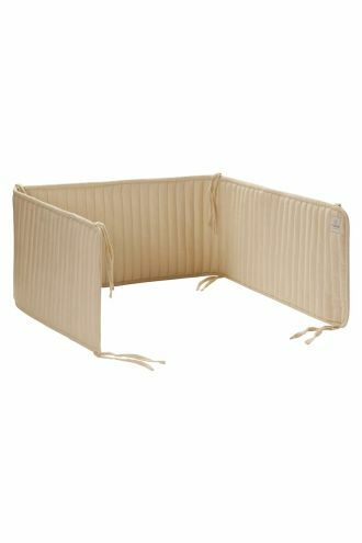 Boxbumper Quilted bed bumper cot - Fog
