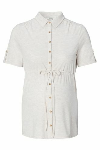 Voedings t-shirt - Oatmeal melange