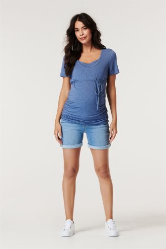 Esprit Voedings t-shirt - Smoke Blue