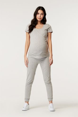 Esprit Nursing pyjamas - Light Grey melange