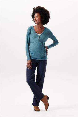 Esprit Still-Shirt - Teal Blue