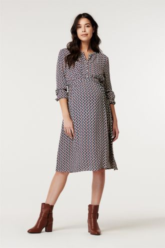 Esprit Jurk met voedingsfunctie - Dark Red