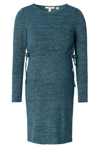 Jurk met voedingsfunctie - Teal Blue