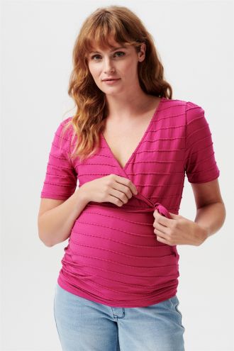 Noppies Nursing t-shirt Arua - Fuchsia Red