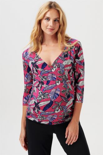 Noppies Nursing shirt Aveiro - Fuchsia Red