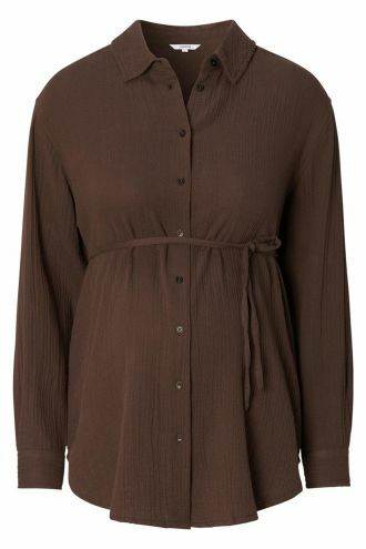 Blouse Arles nursing blouse long slee - Coffee Bean
