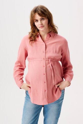 Noppies Bluse Arles nursing blouse long slee - Dusty Rose