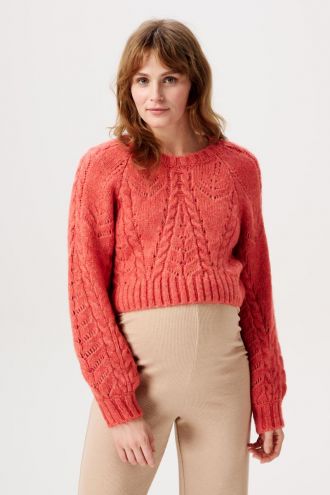 Noppies Nursing Jumper Esbjerg - Mineral Red