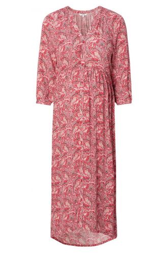 Nursing dress Erba - Mineral Red