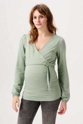 Noppies Nursing shirt Foshan - Iceberg Green