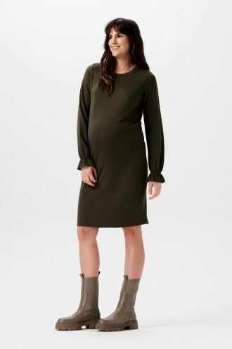 Noppies Jurk met voedingsfunctie Frederikstad - Black Olive