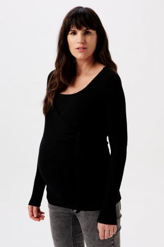 Noppies Voedingsshirt Elin ultra soft nursing top - Black