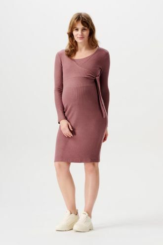 Noppies Robe d'allaitement Asa ultra soft nursing dress - Rose Taupe