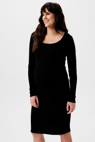 Noppies Jurk met voedingsfunctie Asa ultra soft nursing dress - Black