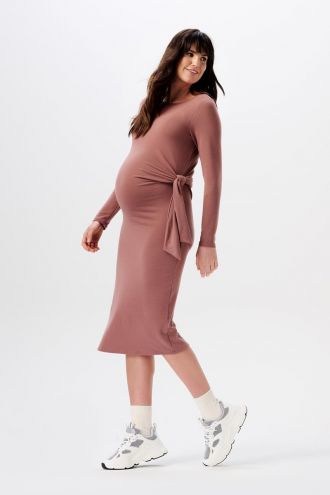 Noppies Robe Dress Frisco long sleeve - Rose Taupe