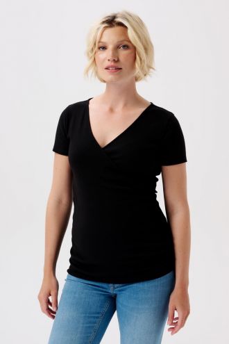  T-shirt d'allaitement Sanson - Black