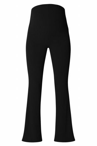 Casual trousers flared Heja - Black
