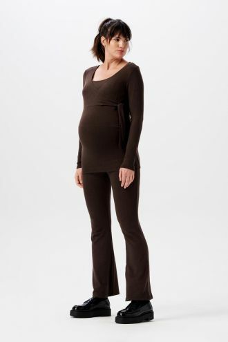 Noppies Casual broek flared Luci - Coffee Bean