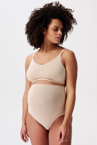 Seamless Racerback Maternity And Nursing Bra-grey Melange-x Large