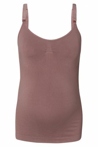 Nursing top Evi seamless Sensil® Breeze - Deep Taupe