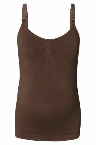 Top d'allaitement Evi seamless Sensil® Breeze - Coffee Bean