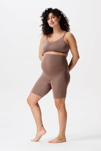 Noppies Seamless short Niru Sensil® Breeze - Deep Taupe