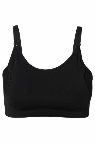 Nursing bra seamless pumping Mae Sensil® Breeze - Black