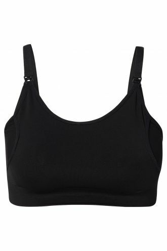 Nursing bra seamless pumping Mae Sensil® Breeze - Black