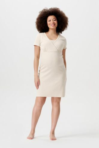 Noppies Nachtjapon met voedingsfunctie Tami - Oatmeal