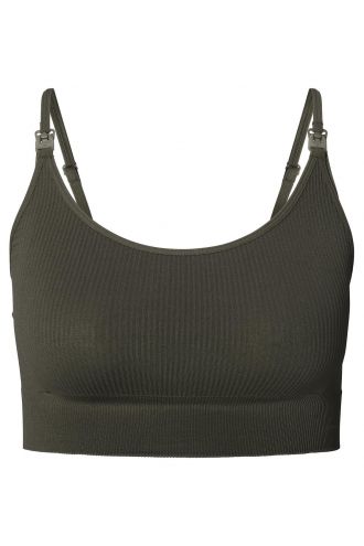 Unwattierte Still-BH Mira - Olive