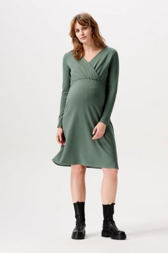 Noppies Nursing dress Hollywood - Dark Forest