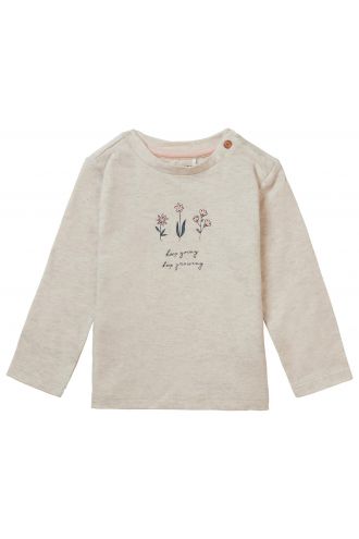 Noppies Langarmshirt Valentine - Oatmeal