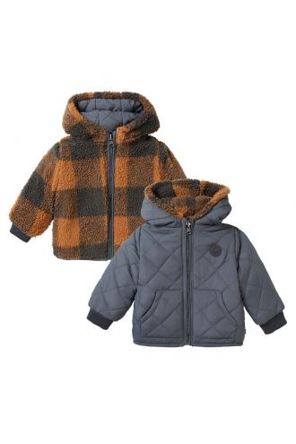 Noppies Winterjas Tice - Reversible - Dust Grey