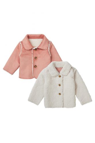 Noppies Manteau d'hiver Vernon - Reversible - Butter Cream