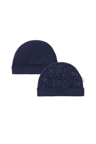 Noppies Baby Mütze Navar - Reversible - Black Iris